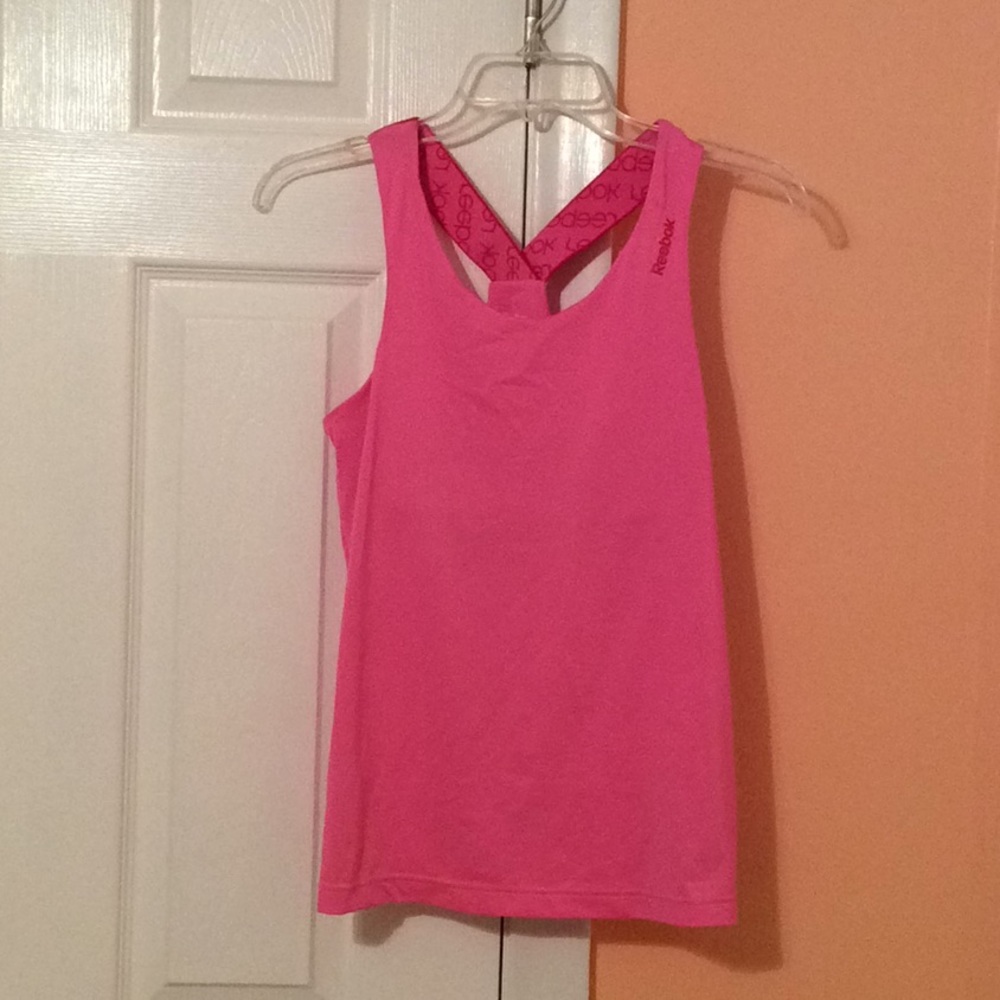 Reebok pink tank